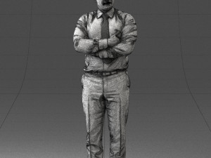man in white dress 0108 3d print ready Modelo de impresión 3D