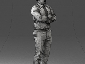 man in white dress 0108 3d print ready Modelo de impresión 3D