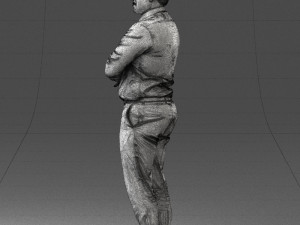 man in white dress 0108 3d print ready Modelo de impresión 3D