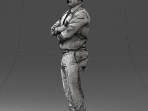 man in white dress 0108 3d print ready Modelo de impresión 3D