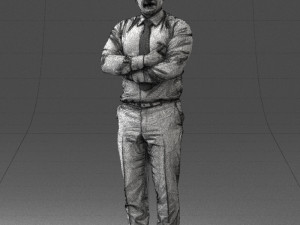 man in white dress 0108 3d print ready Modelo de impresión 3D