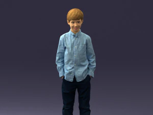 barefoot boy inpose 0104 3d print ready 3D Print Model