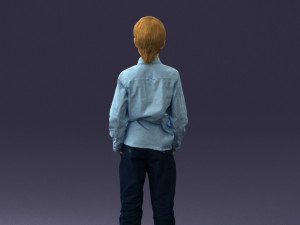 barefoot boy inpose 0104 3d print ready Modello di stampa 3D