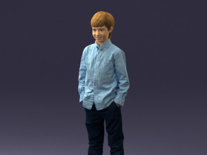 barefoot boy inpose 0104 3d print ready Modello di stampa 3D