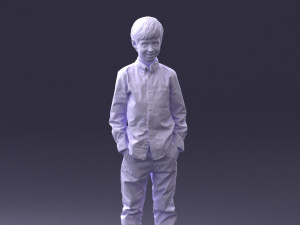 barefoot boy inpose 0104 3d print ready Modello di stampa 3D