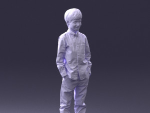 barefoot boy inpose 0104 3d print ready Modello di stampa 3D