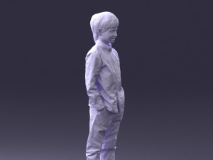barefoot boy inpose 0104 3d print ready Modello di stampa 3D