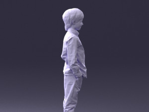 barefoot boy inpose 0104 3d print ready Modello di stampa 3D