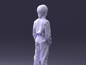 barefoot boy inpose 0104 3d print ready Modello di stampa 3D