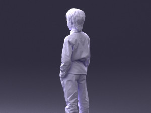 barefoot boy inpose 0104 3d print ready Modello di stampa 3D