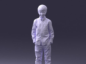 barefoot boy inpose 0104 3d print ready Modello di stampa 3D