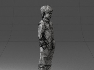 barefoot boy inpose 0104 3d print ready Modello di stampa 3D