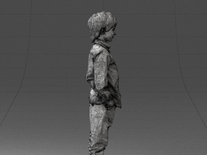 barefoot boy inpose 0104 3d print ready Modello di stampa 3D