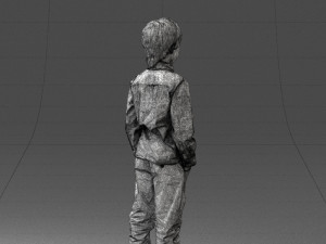 barefoot boy inpose 0104 3d print ready Modello di stampa 3D