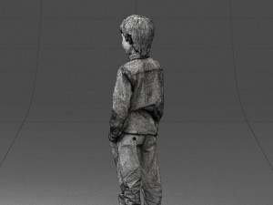barefoot boy inpose 0104 3d print ready Modello di stampa 3D