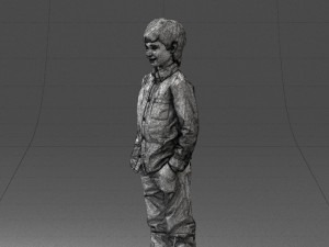 barefoot boy inpose 0104 3d print ready Modello di stampa 3D