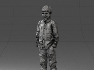 barefoot boy inpose 0104 3d print ready Modello di stampa 3D