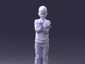 boy in pose 0105 Modelo 3D