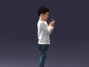 boy in pose 0105 3d print ready 3D 프린트 모델