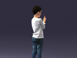 boy in pose 0105 3d print ready 3D 프린트 모델