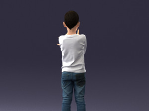 boy in pose 0105 3d print ready 3D 프린트 모델