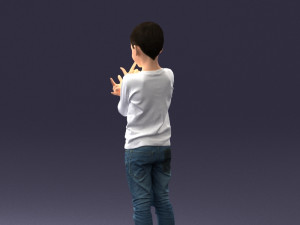 boy in pose 0105 3d print ready 3D 프린트 모델