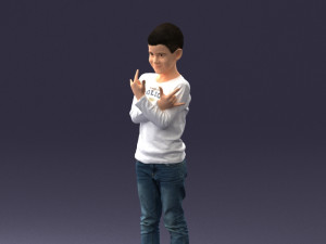 boy in pose 0105 3d print ready 3D 프린트 모델