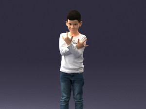 boy in pose 0105 3d print ready 3D 프린트 모델