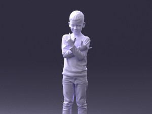 boy in pose 0105 3d print ready 3D 프린트 모델