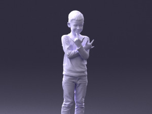 boy in pose 0105 3d print ready 3D 프린트 모델