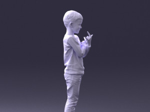 boy in pose 0105 3d print ready 3D 프린트 모델