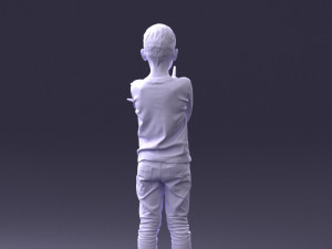 boy in pose 0105 3d print ready 3D 프린트 모델