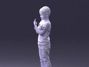 boy in pose 0105 3d print ready 3D 프린트 모델