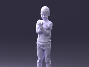 boy in pose 0105 3d print ready 3D 프린트 모델