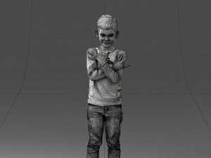 boy in pose 0105 3d print ready 3D 프린트 모델
