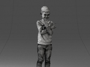 boy in pose 0105 3d print ready 3D 프린트 모델