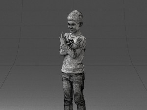 boy in pose 0105 3d print ready 3D 프린트 모델