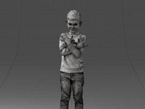 boy in pose 0105 3d print ready 3D 프린트 모델