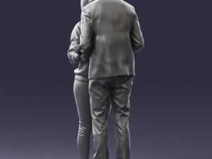 kissing couple 0110 3D-Modell