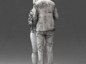 kissing couple 0110 3D-Modell