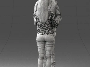 000444 Realistic Young Couple Embracing 3dp 3D Print Model