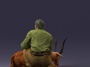 hunter and antelope 0112 3D Модель