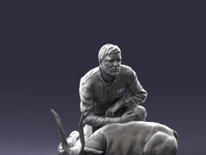 hunter and antelope 0112 3D Модель