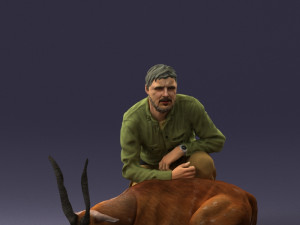 hunter and antelope 0112 3d print ready 3D-Druckmodell