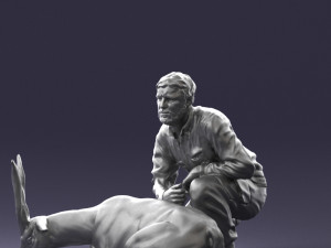 hunter and antelope 0112 3d print ready 3D-Druckmodell