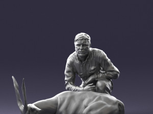 hunter and antelope 0112 3d print ready 3D-Druckmodell