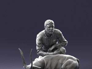 hunter and antelope 0112 3d print ready 3D-Druckmodell
