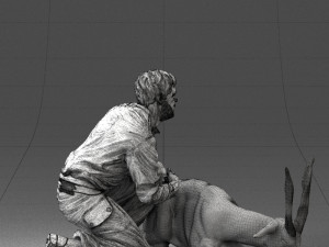hunter and antelope 0112 3d print ready 3D-Druckmodell