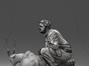 hunter and antelope 0112 3d print ready 3D-Druckmodell
