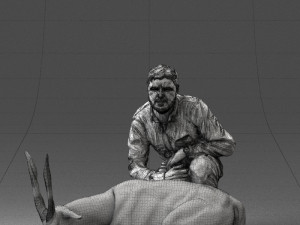 hunter and antelope 0112 3d print ready 3D-Druckmodell